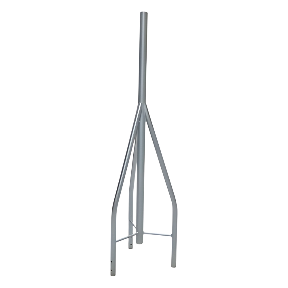 Tramo de remate / copete, tubo industrial 1 1/4" con tubo central 1 7/8", galvanizado por electrólisis