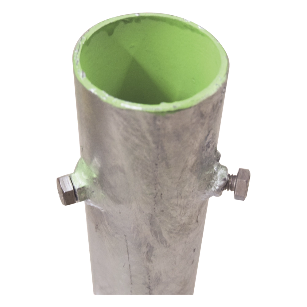 Base para Mástil Hasta 2" con Opresores, Base de 30 x 30 cm y Tubo de 50 cm Ced. 30. Galv. Inmersión. - Imagen 3