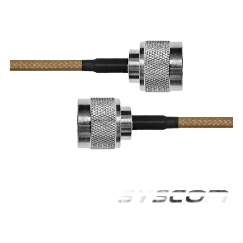 Jumper de Cable Coaxial de 60 cm (23.62 Pulgadas), con Conectores N Macho Ambos Extremos