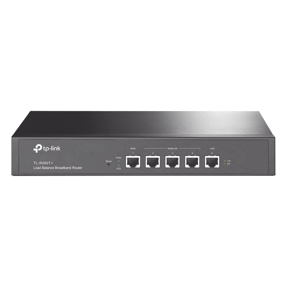 Router Balanceador de Carga Multi-Wan, 1 puerto LAN 10/100 Mbps, 1 puerto WAN 10/100 Mbps, 3 puertos Auto configurables LAN/WAN, Sesiones Concurrentes 30,000 para Negocios Pequeños y Medianos