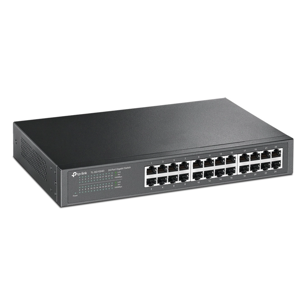 Switch Gigabit no administrable de 24 puertos 10/100/1000 Mbps para escritorio/rack - Imagen 2
