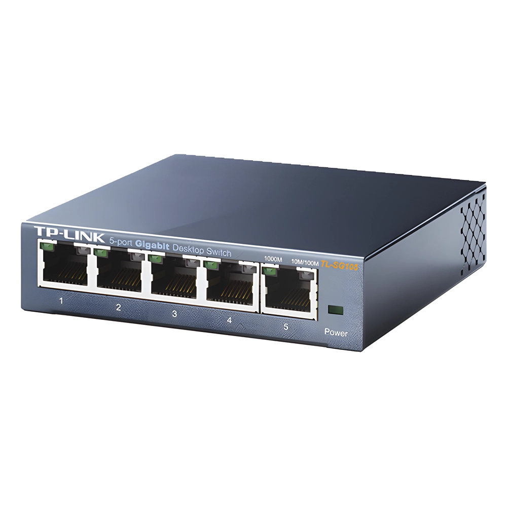 Switch Gigabit no administrable de 5 puertos 10/100/1000 Mbps