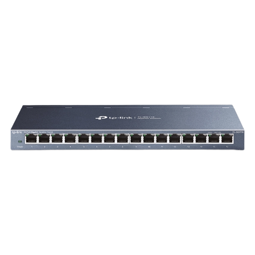 Switch Gigabit no administrable de 16 puertos 10/100/1000 Mbps para escritorio