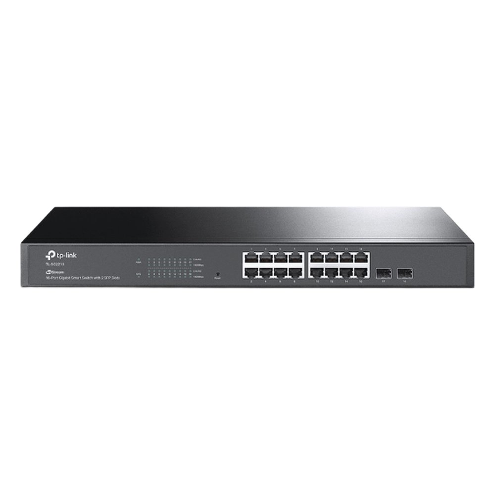 Switch Omada SDN Administrable / 16 puertos Gigabit y 2 puertos SFP / Funciones sFlow, QinQ y QoS / Administración centralizada OMADA