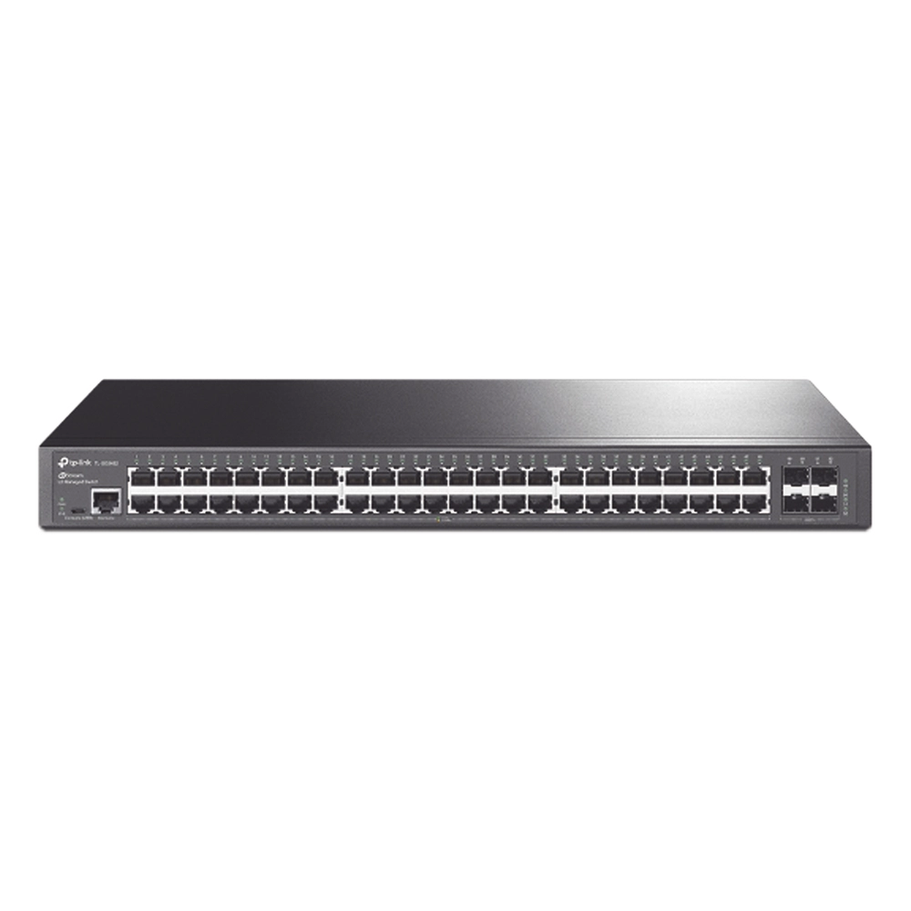 Switch Omada SDN Administrable / 48 puertos Gigabit y 4 puertos SFP / Funciones sFlow, QinQ y QoS / Administración centralizada OMADA