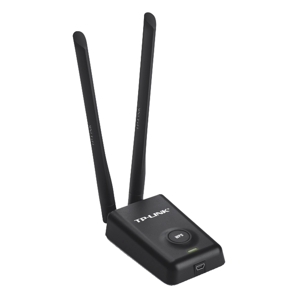 Adaptador de alta potencia USB inalámbrico/ WiFi N 300 Mbps / Frecuencia de 2.4 GHz / 2 Antenas Externas de 5 dBi / Compatibilidad Windows y Linux