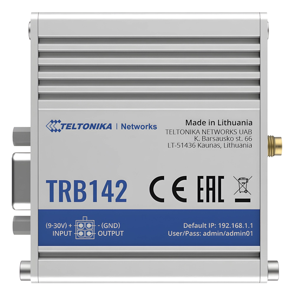 Gateway Industrial LTE 4G a Puerto Serial RS232