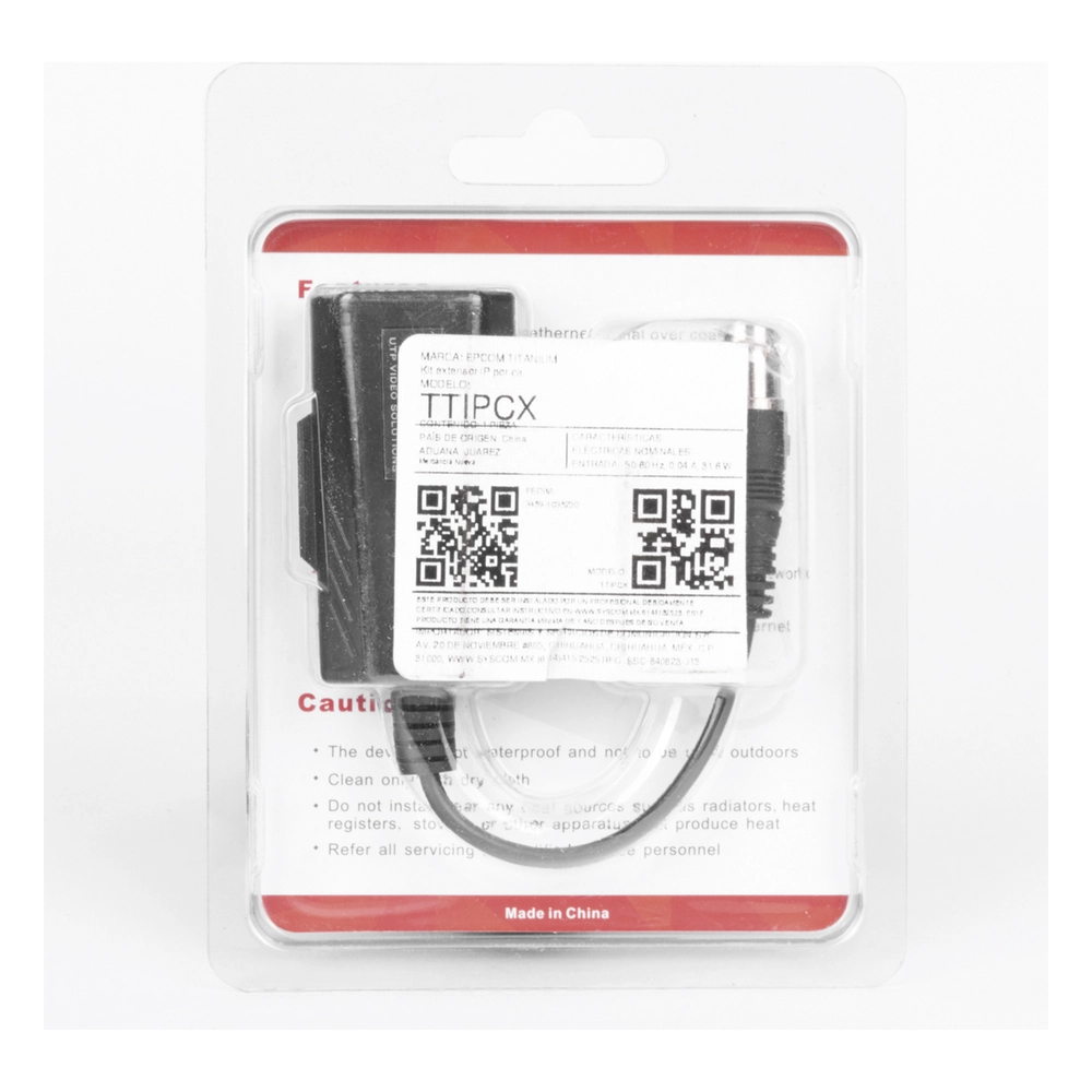 Kit EXTENSOR IP por cable CABLE COAXIAL para distancias de HASTA 200 m / REUTILIZA EL CABLEADO EXISTENTE PARA CONECTAR CÁMARAS IP / No Requiere Energía / Transmisión en Tiempo Real / Protección Contra Sobretensiones Incorporada - Imagen 4