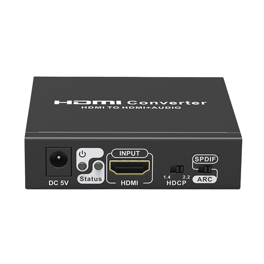 Extractor de Audio de HDMI a HDMI + Audio / Salida de Audio Digital o Análoga / SPDIF / Toslink / Auxiliar 3.5mm (Estéreo) / Salida HDMI solo video / Soporta ARC / HDR / HDCP / Separa el Audio del Contenido HDMI . - Imagen 4