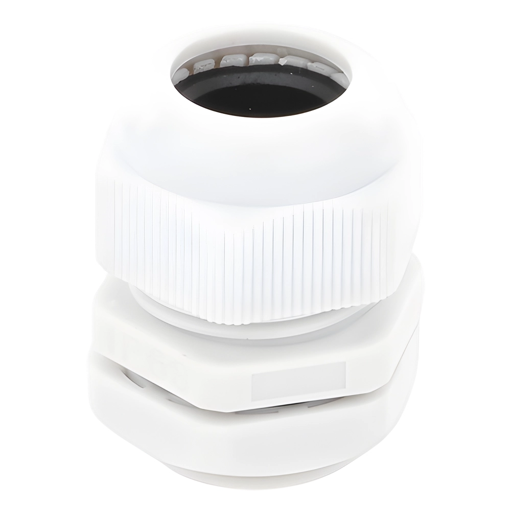 Conector Plástico Blanco Tipo Glándula para Rosca NPT 3/4" - Imagen 5