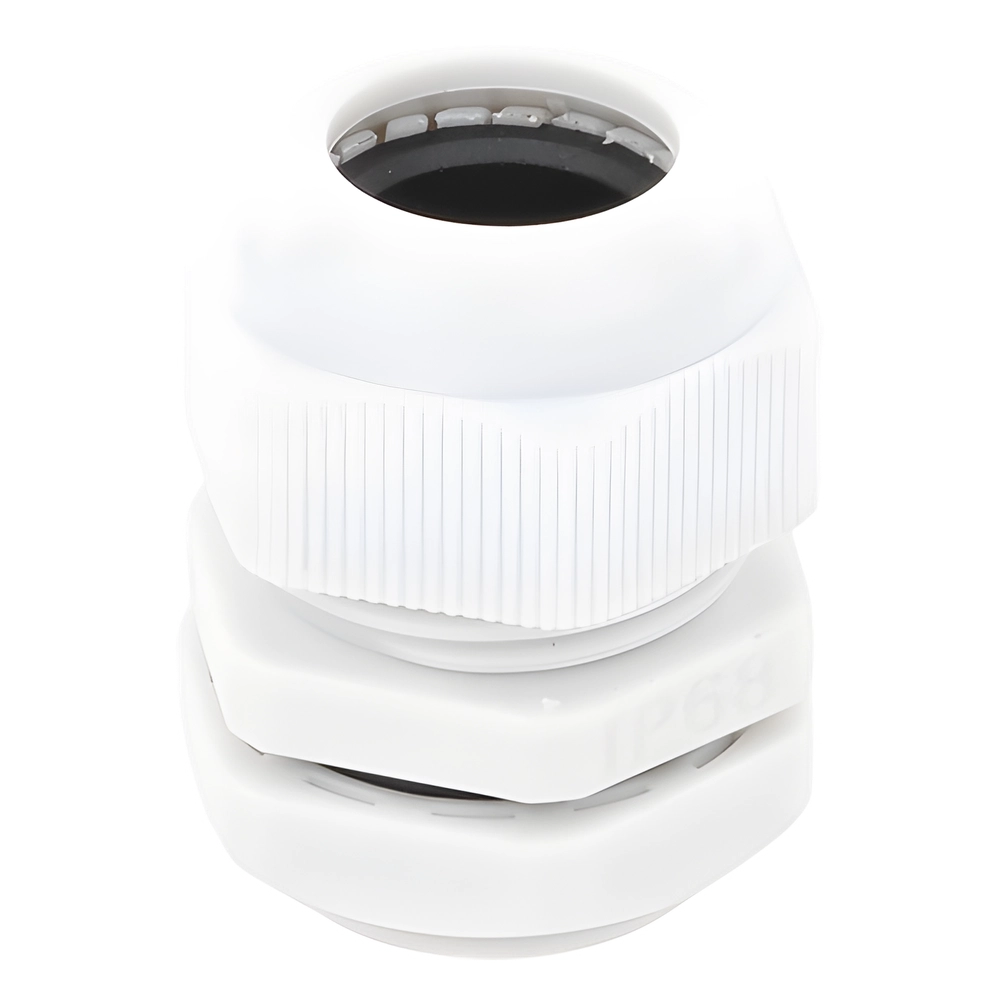 Conector Plástico Blanco Tipo Glándula para Rosca NPT 3/4" - Imagen 7