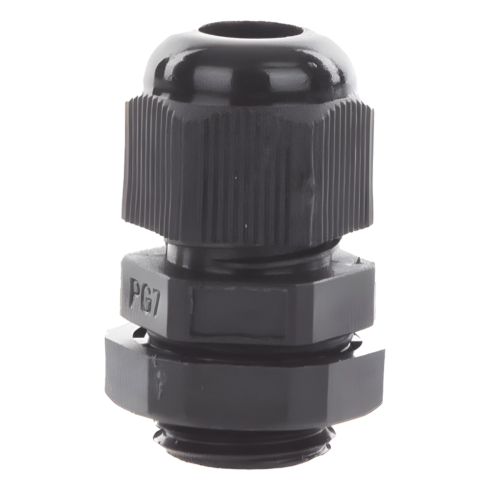 Conector Plástico Negro Tipo Glándula para Cable de 3.5 a 6 mm de Diámetro. - Imagen 3