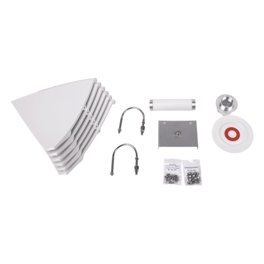 Antena direccional para C5x, B5X, Doble polaridad 45 ° y 90 °, 4.9 - 6.5 GHz, 2 ft, Ganancia de 30 dBi, Montaje incluido - Imagen 4