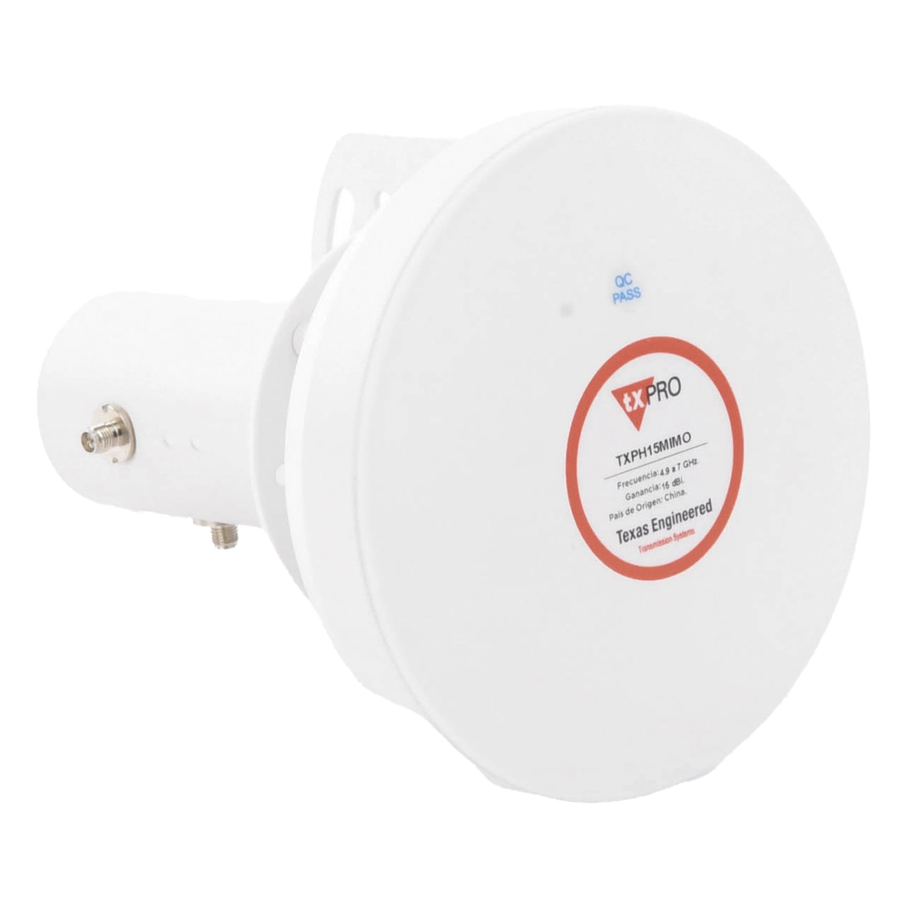 Antena Tipo Horn de 45 °, 15 dBi, 4.9 - 7GHz, Ideal para ambientes de alto ruido, Tipo de conector RPSMA, con montaje y jumpers incluidos - Imagen 5