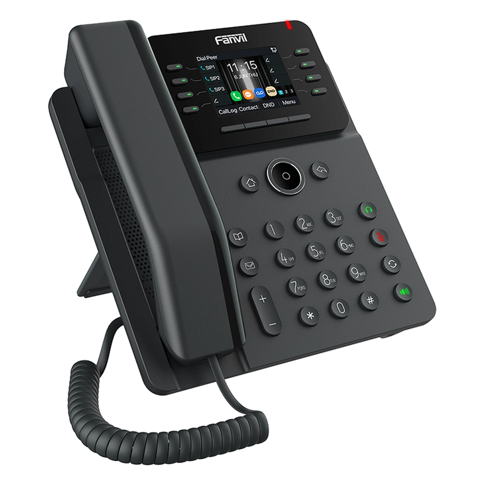 Teléfono IP Empresarial / 12 Líneas SIP / Pantalla Color 2.8" HD 320x240 / Audio HD G.722 y Opus / Conferencia 6 Vías / Bluetooth 5.4 / PoE 802.3af / Gigabit - Imagen 3