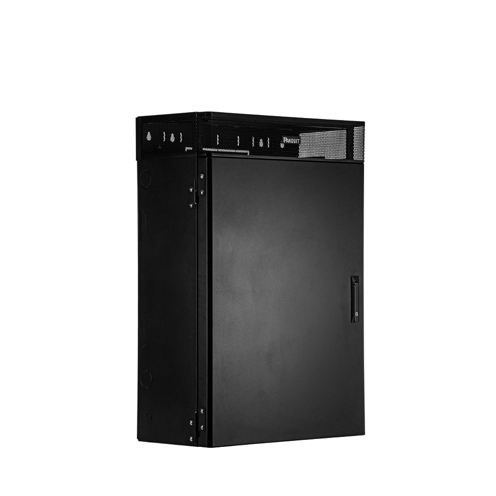 Gabinete de Montaje en Pared TrueEdge™, Con 6 UR para Equipo Activo y 6 UR para Paneles de Parcheo, Fabricado en Acero, Color Negro - Imagen 3