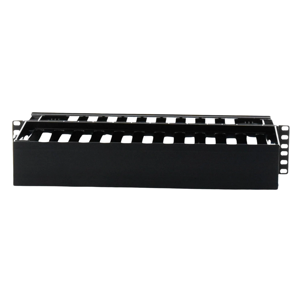 Organizador de Cables Horizontal PatchLink, Doble (Frontal y Posterior), Para Rack de 19in, 2UR - Imagen 5