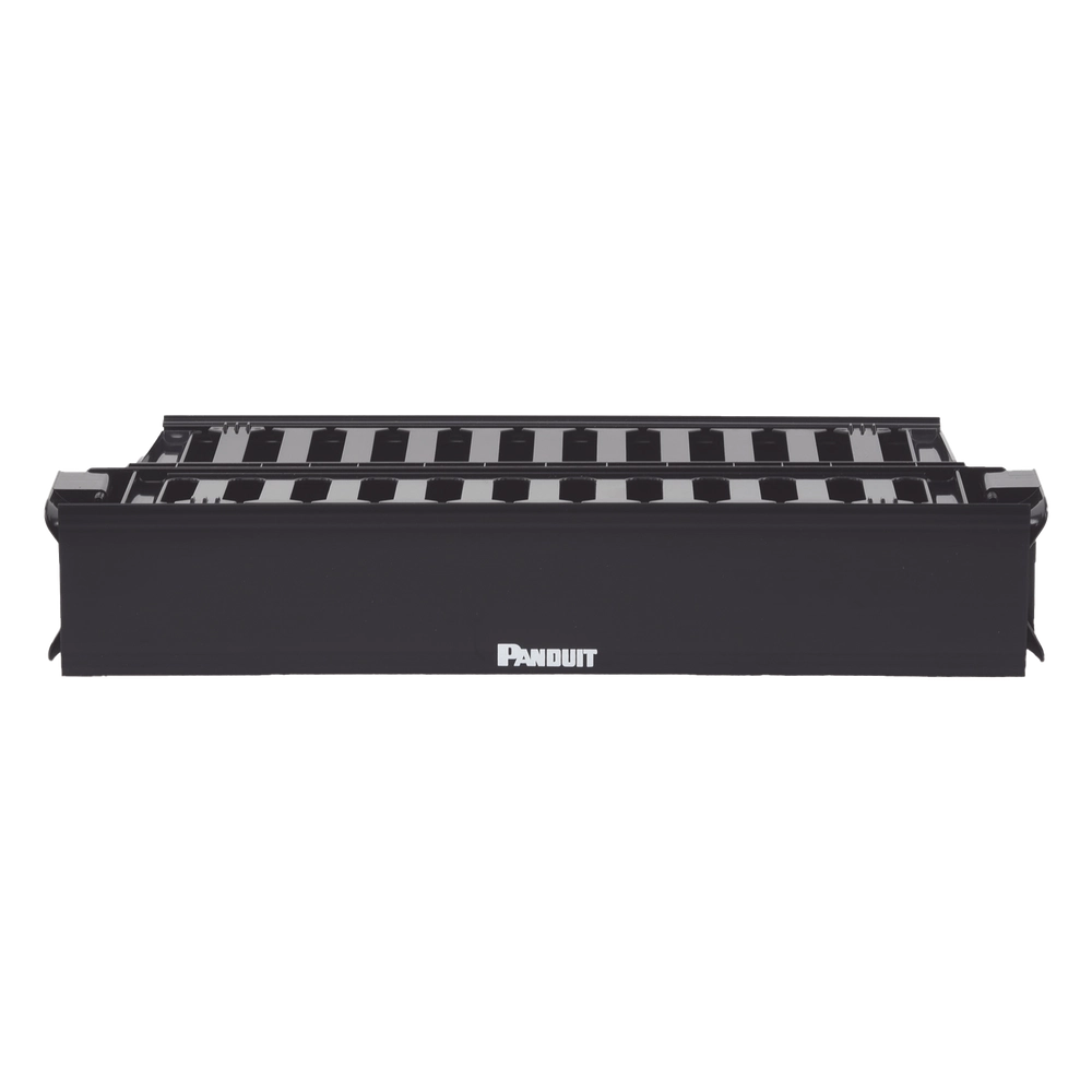 Organizador de Cables Horizontal PatchLink, Doble (Frontal y Posterior), Con Tapa Extendida, Para Rack de 19in, 2UR - Imagen 2