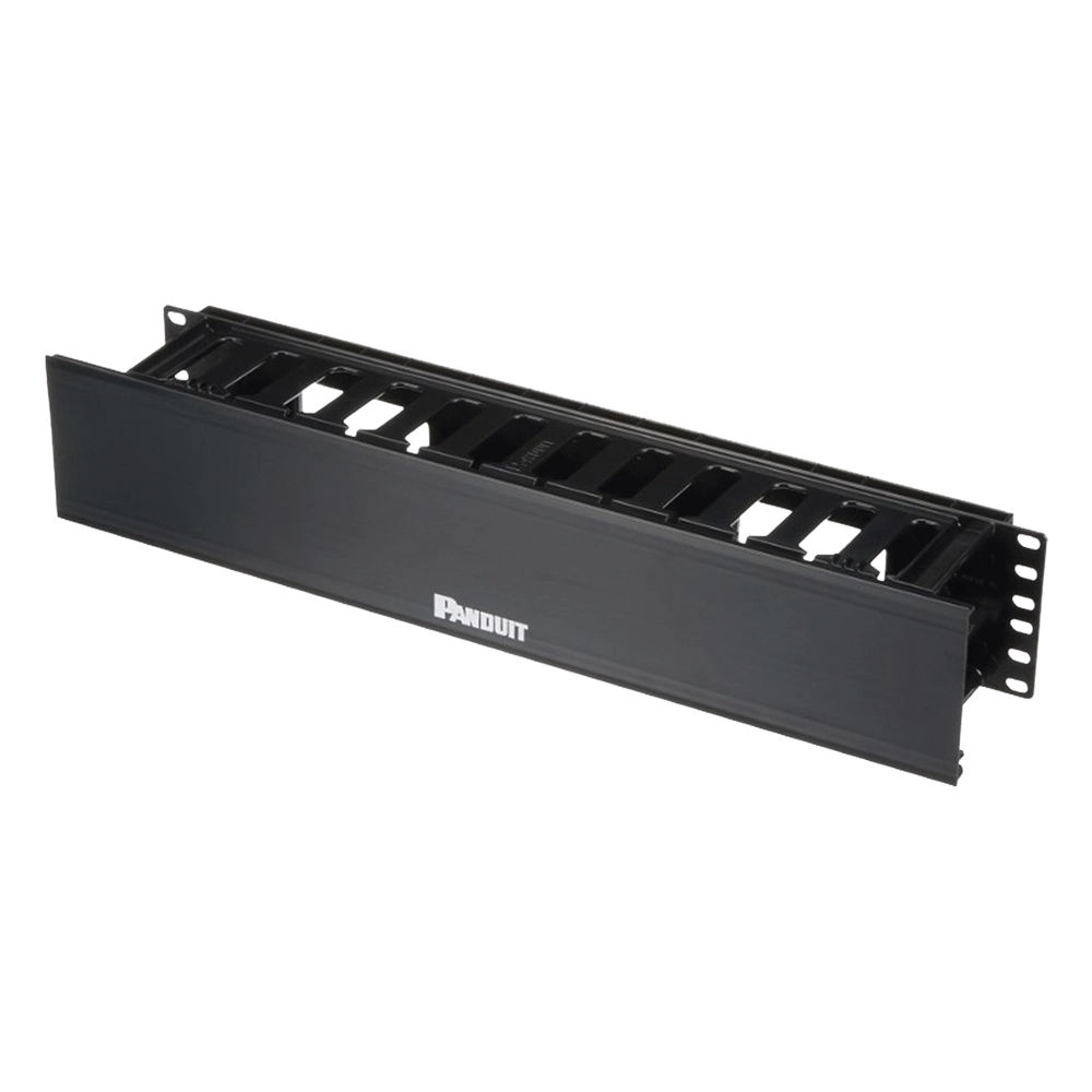 Organizador de Cables Horizontal PatchLink, Sencillo (Solo Frontal), Con Tapa Extendida, Para Rack de 19in, 2UR
