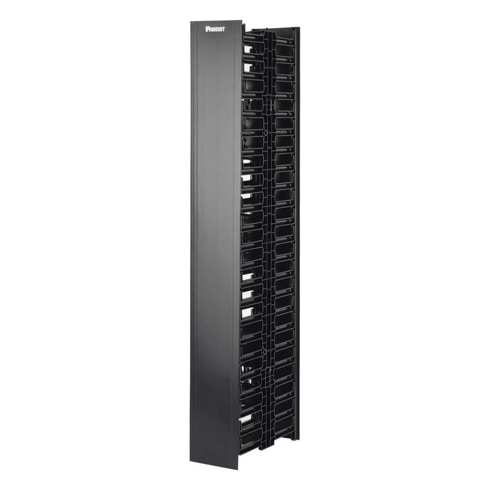 Organizador Vertical NetRunner, Doble (Frontal y Posterior), de 22.5 UR, 4.9in de Ancho, Color Negro - Imagen 3