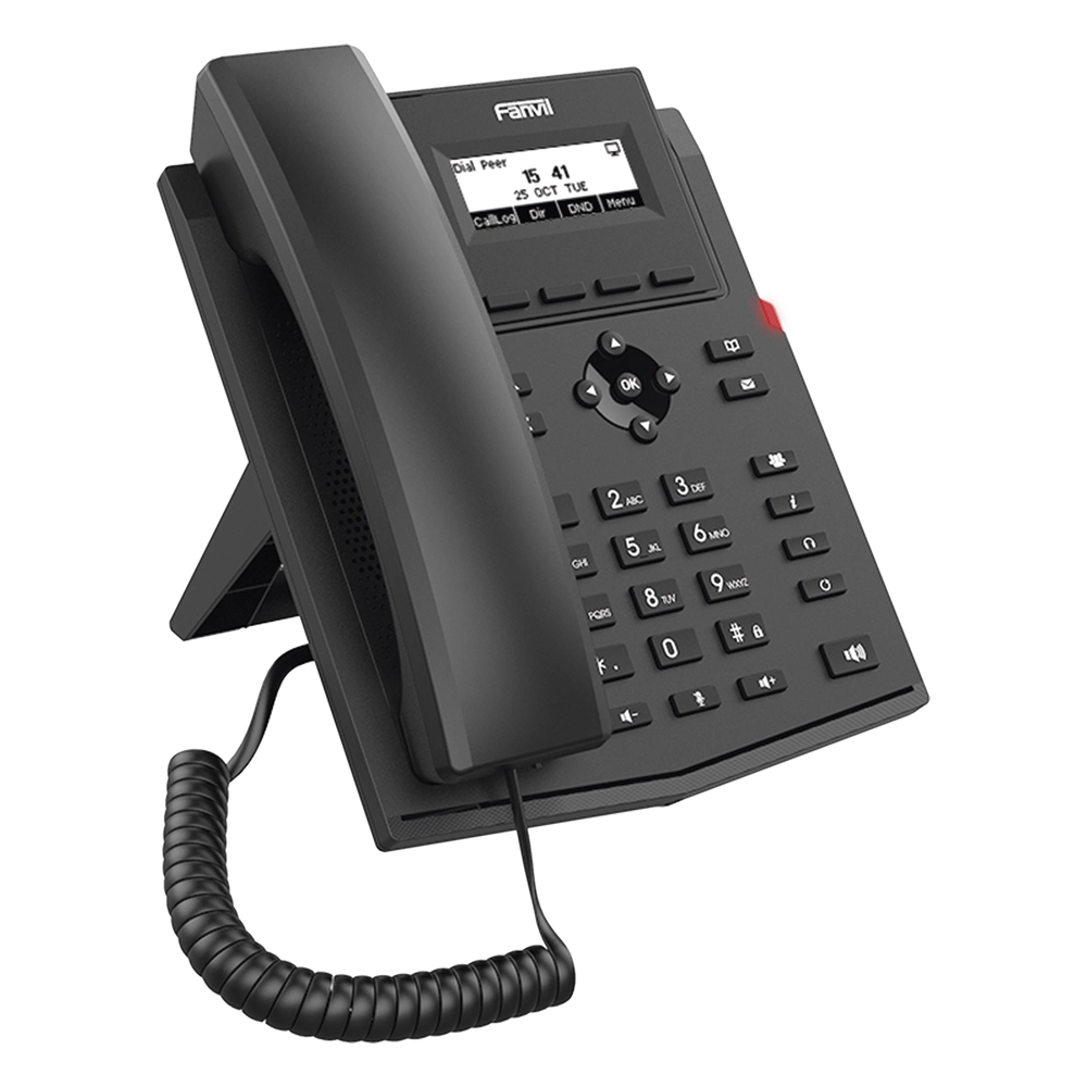 Teléfono IP / 2 Líneas SIP / Pantalla LCD 2.3" 132x64 / Audio HD G.722 y Opus / Conferencia 6 Vías / PoE 802.3af / Puertos Ethernet Duales Gigabit / Soporte EHS - Imagen 3