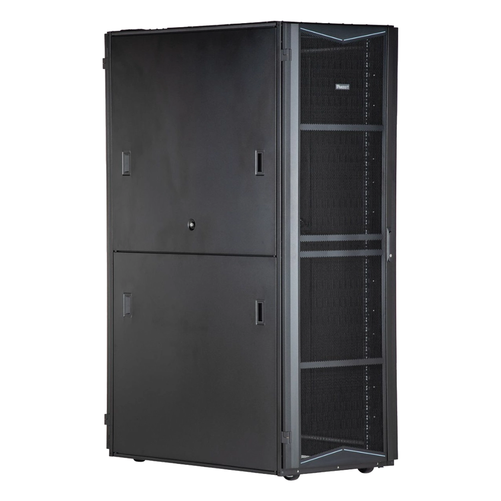 Gabinete FlexFusion para Centros de Datos, 45 UR, 800 mm de Ancho, 1200 mm de Profundidad, Fabricado en Acero, Color Negro - Imagen 3