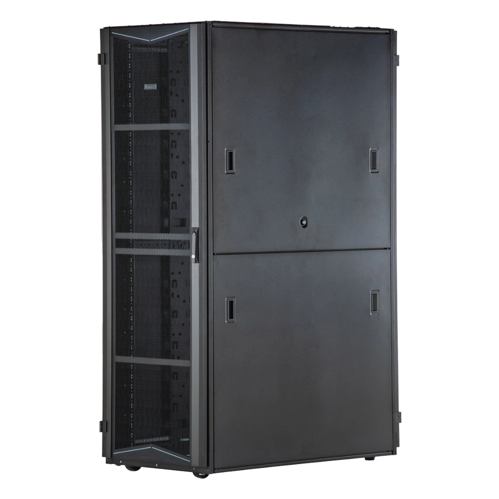 Gabinete FlexFusion para Centros de Datos, 45 UR, 800 mm de Ancho, 1200 mm de Profundidad, Fabricado en Acero, Color Negro