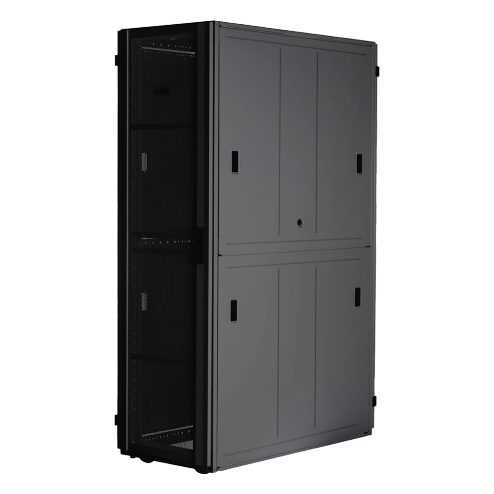 Gabinete FlexFusion™ XGL (Light) para Centros de Datos, 42 UR, 600 mm de Ancho, 1200 mm de Profundidad, Fabricado en Acero, Color Negro