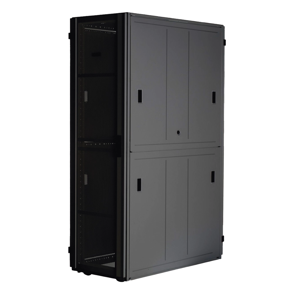 Gabinete FlexFusion™ XGL (Light) para Centros de Datos, 48 UR, 800 mm de Ancho, 1070 mm de Profundidad, Fabricado en Acero, Color Negro